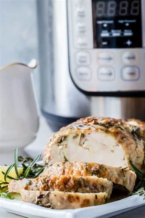 Instant Pot Turkey Breast With Garlic Butter Gravy Recipes From A Pantry