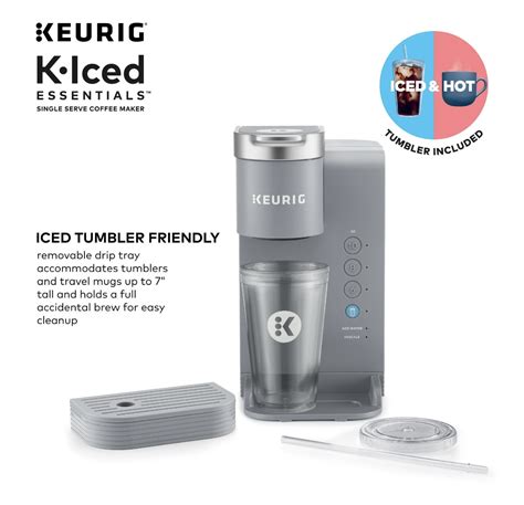 Keurig K-Iced Essentials Iced & Hot Single-Serve Coffee Maker ARTIC ...