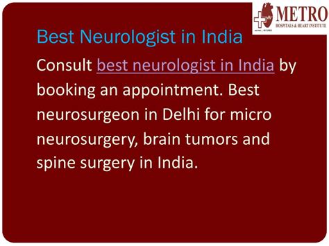 Ppt Best Neurologist In India Powerpoint Presentation Free Download