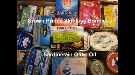 Crown Prince Skinless Boneless Sardines In Olive Oil Youtube