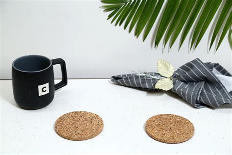 Cork Coasters Natural | Eco-Friendly Gifting | Home Decorz Store