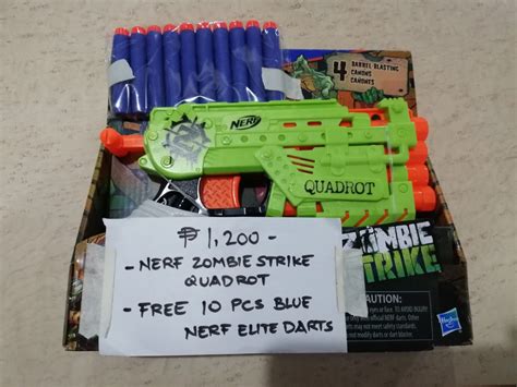 Nerf Zombie Strike Quadrot Hobbies Toys Toys Games On Carousell