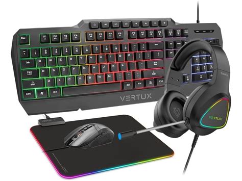 Teclado Gaming Vertux Vertukit Ingl S Rato Auscultadores Tapete