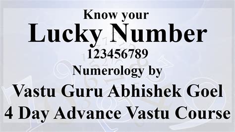 Numerology Advance Vastu Course Power Of Numbers Youtube