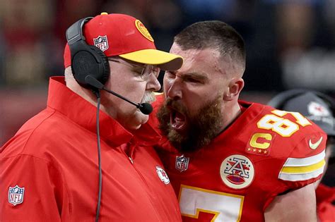 Travis Kelce says screaming at Andy Reid during Super Bowl was ...