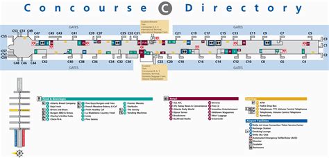 Atlanta Georgia Airport Terminal Map