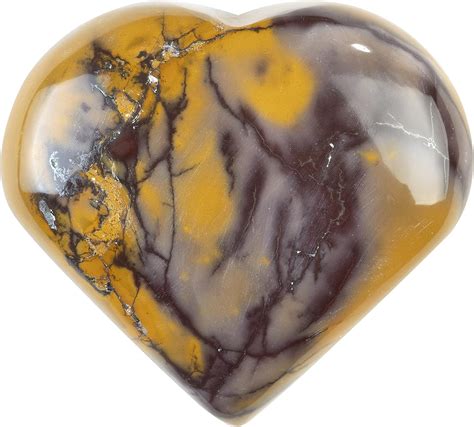 Crocon Mm Mookaite Jasper Heart Stone Big Heart Shape Puff Stones Set