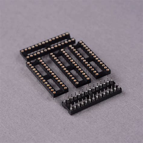 Round Hole 28Pin DIP28 SIP Round IC Sockets Adaptor Solder Type IC