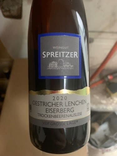 Spreitzer Oestricher Lenchen Eiserberg Trockenbeerenauslese Vdp Grosse