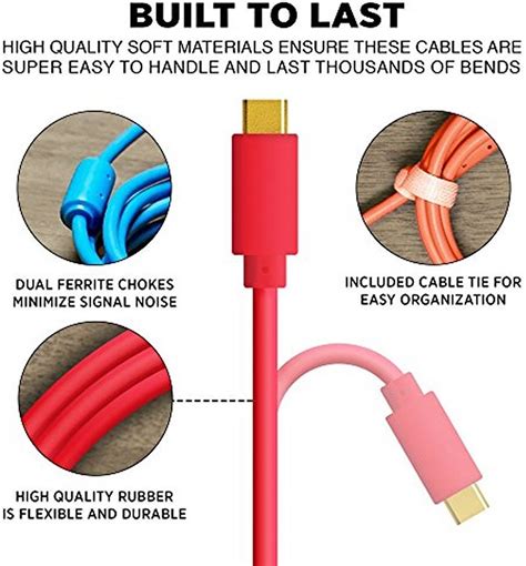 Dj Techtools Chroma Cables Audio Optimized Usb C To Usb C Cable Gbps