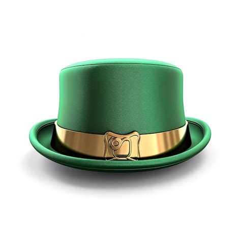 Premium Photo St Patricks Hat With Clover Vector Illustration