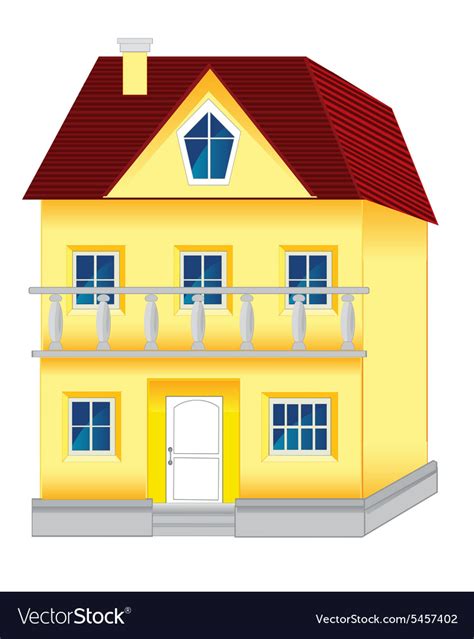 Big house Royalty Free Vector Image - VectorStock