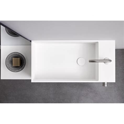 Rexa Design Argo Lavabo A Parete REXA DESIGN FINITURE Corian Glacier