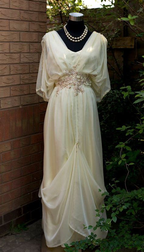 Cream Edwardian Wedding Dress Downton Abbey Steampunk Etsy In 2021