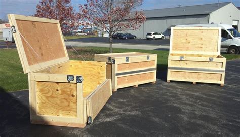 Trade Show Crates Re Usable Crates — Wooden Shipping Crates Custom