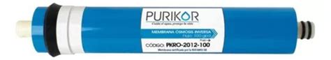 Membrana 100 Gpd Osmosis Inversa Residencial Purikor Mod2012 Envío gratis