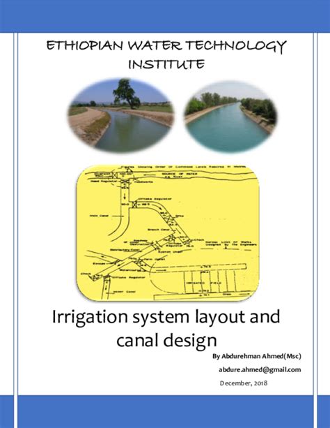 (PDF) Irrigation Layout and Canal Design