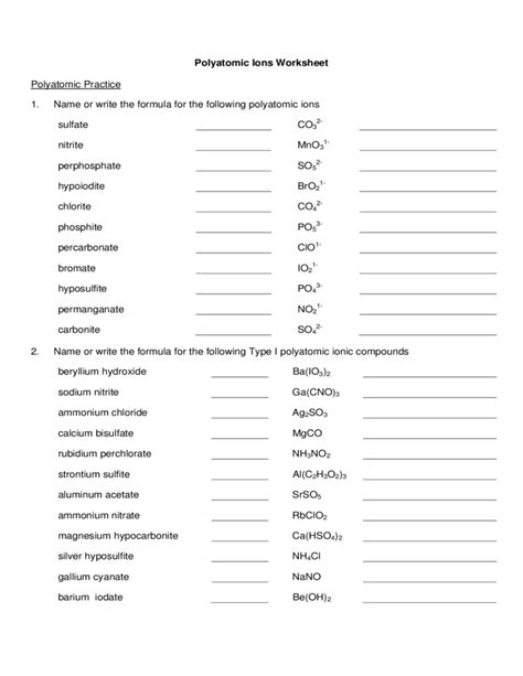 Periodic Table With Polyatomic Ions Pdf | Brokeasshome.com