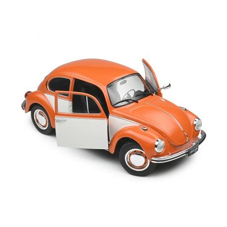 Volkswagen Beetle Orange White Solido S Miniatures