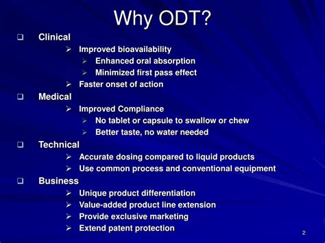 Ppt Orally Disintegrating Tablet Odt Powerpoint Presentation Free