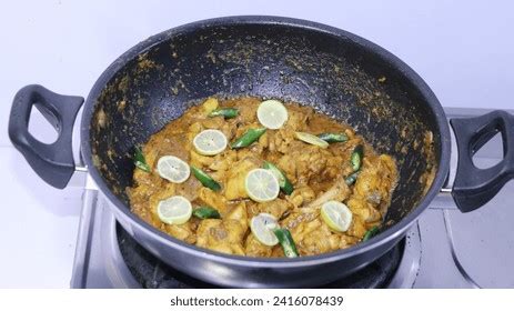 Chicken Kadahi Over Royalty Free Licensable Stock Photos