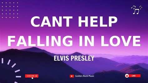 Cant Help Falling In Love Elvis Presley One More Night Phil Collins Lyrics Youtube