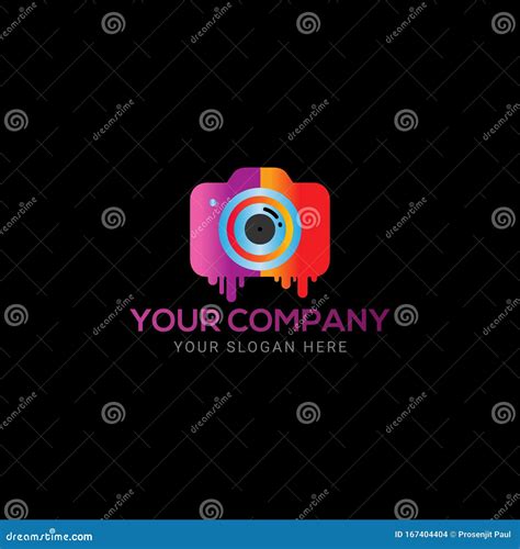 Creative Colorful Camera Logo Design Stock Vector Illustration Of