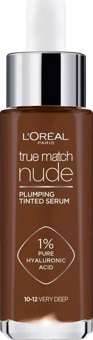 L Oreal Paris True Match Nude Plumping Tinted Serum 10 12 Very Deep