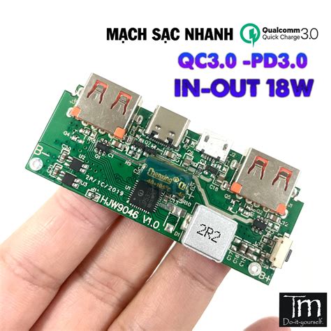 Mạch Sạc Dự Phòng Sạc Nhanh 18W QC3 0 PD3 0 B Shopee Việt Nam