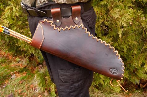 Leather Archery Hip Quiver Archery Belt Quiver Arrow Quiver Long