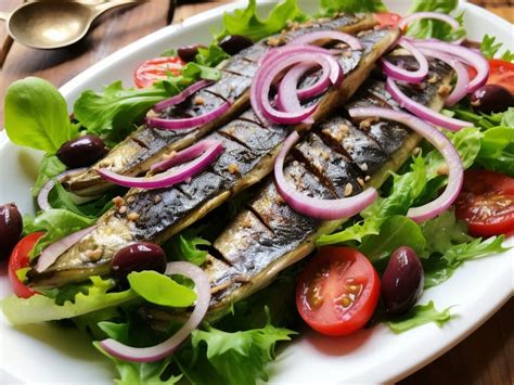 Grilled Sardine Salad FITNRD