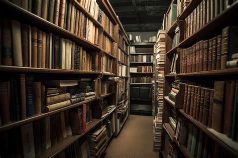 Premium Ai Image Library Stacks Of Books And Bookshelf 3d