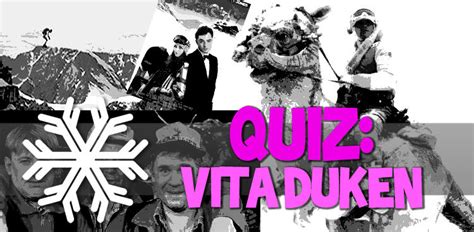 Quiz Skidor och snö på vita duken Freeride