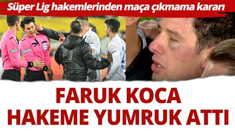 Ankarag C Ba Kan Hakem Halil Umut Meler E Yumruk Att