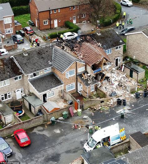 Terrifying Moment Huge Gas Explosion Destroys House And Leaves Man 55 Injured Daily Mail