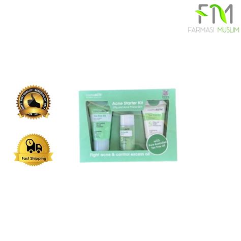 Cosmoderm Acne Starter Kit Tea Tree Oil Shopee Malaysia