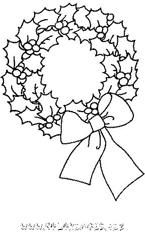 Coloriage Couronnes De Noel Gratuit Noel