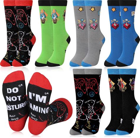 Amazon Vabean Pairs Gaming Socks Do Not Disturb I M Gaming