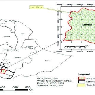 Map Of The Federal Democratic Republic Of Ethiopia Showing The