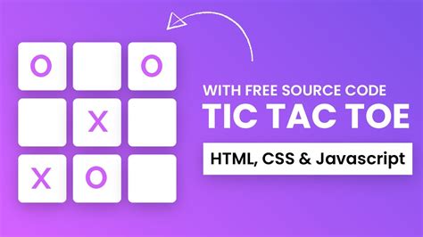 Tic Tac Toe Game Html Css And Javascript Youtube