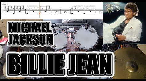 Michael Jackson Billie Jean Drum Cover With Sheet Music Youtube