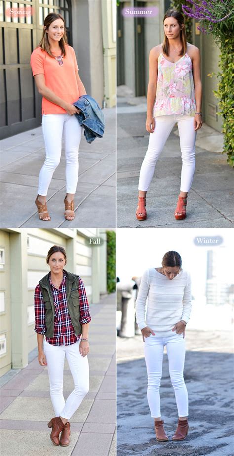 How To Wear White Jeans In Any Season