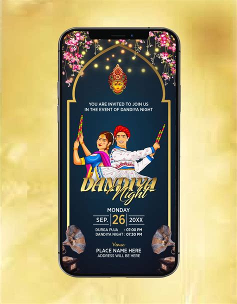 Dandiya Night Invitation