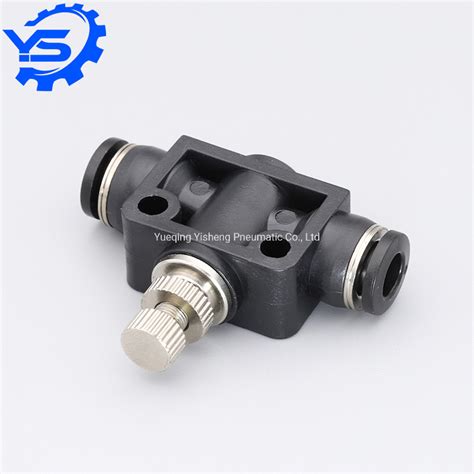 Mm To Mm Pneumatic Flow Control Valve Fitting Lsa Plastic Speed