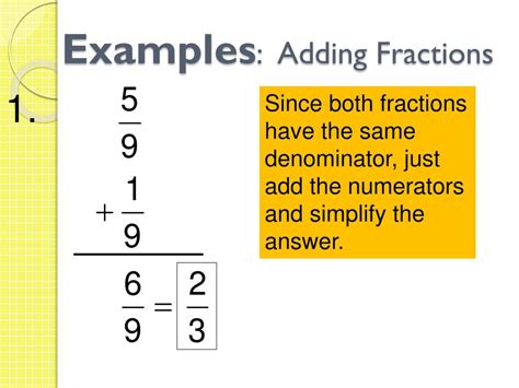 Ppt Notes Adding Or Subtracting Fractions Powerpoint Presentation