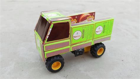 How To Make Matchbox Truck At Home From Matchbox Diy Truck Toy Youtube