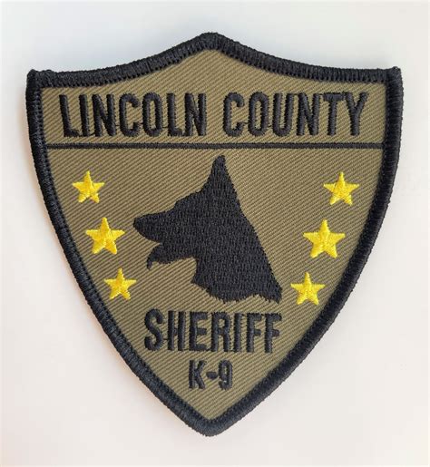 Lincoln County Sheriff’s Office Collectible Patch (K-9) – Oregon State ...