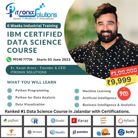 Best Data Science Training Course In Jalandhar Itronix Solutions