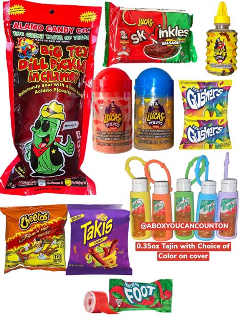 Chamoy Pickle Kit Hot Cheetos And Takis Paket Mit Tajin Trending Etsy De