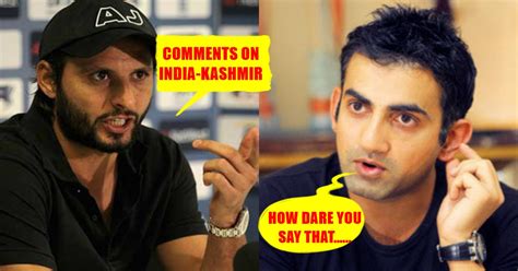 Gautham Gambhir Slams Shahid Afridi For His Tweet Against India